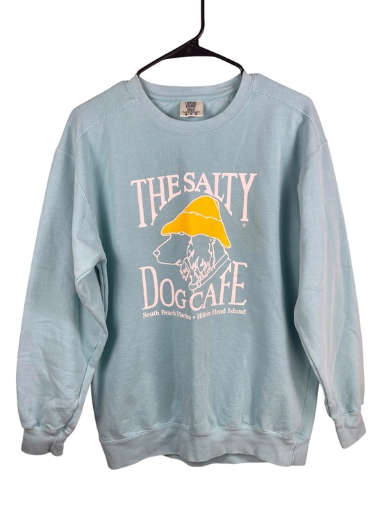Comfort Colors Tops - Comfort Colors The Salty Dog Cafe Chalky Mint Cotton Sweatshirt Medium